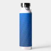 Verloop Blauwe Chevron Monogram Waterfles (Links)
