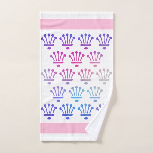 Verloop Bloemenkronen Roze Cadeau Bad Handdoek Set (Handdoek)