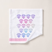 Verloop Bloemenkronen Roze Cadeau Bad Handdoek Set (Wasdoekje)