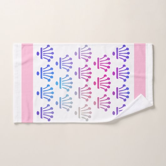 Verloop Bloemenkronen Roze Cadeau Bad Handdoek Set (Handdoek)