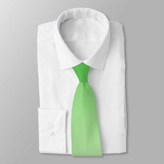 Verloop donkergroene naar lichte groene stropdas (Gebonden)
