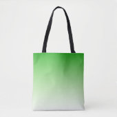 Verloop donkergroene naar lichtgroene canvas tas (Voorkant)