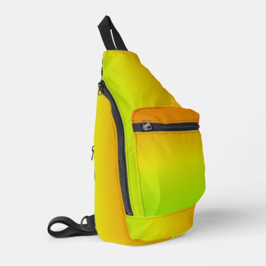 Verloop geel naar Sinaasappel Sling Bag (Linkerhoek)