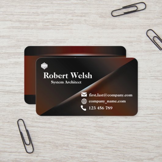 Verloop Gekleurd Visitekaartje Serie 10 (Voorkant / Achterkant in situ)