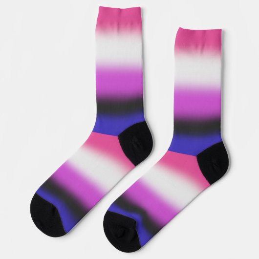 Verloop Genderfluid Pride Vlag Sokken (Links)