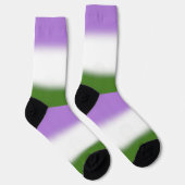 Verloop Genderqueer Pride Vlag Sokken (Rechts)