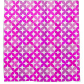 Verloop Geometrisch Naadloos Patroon Douchegordijn (Voorkant)