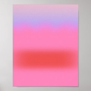 Verloop gloed bij zonsondergang poster