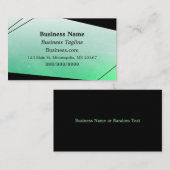 Verloop Groen en Zwart Abstract Bedrijf Visitekaartje (Voorkant / Achterkant)