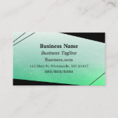 Verloop Groen en Zwart Abstract Bedrijf Visitekaartje (Voorkant)