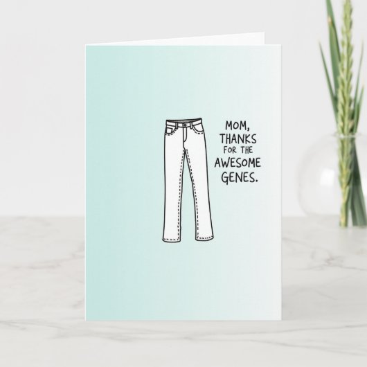 Verloop Jeans Moeder Genen Kaart (Voorkant)