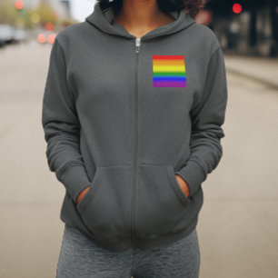 Verloop LGBTQ+ Regenboog Pride Vlag - Regenboogvla Hoodie