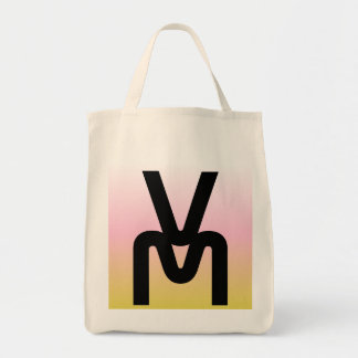 Verloop Monogram Minimalistische Boodschappentas Tote Bag