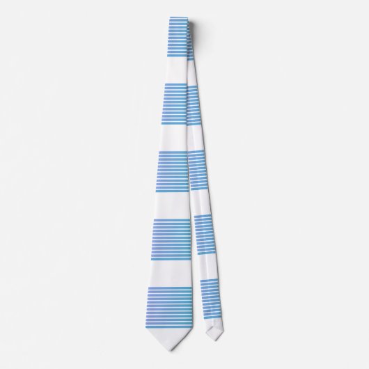 Verloop Multi Blauwe Strepen Stropdas (Voorkant)