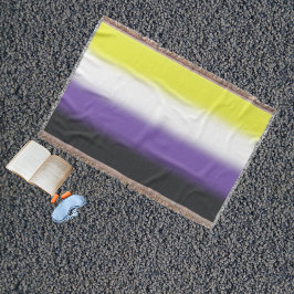 Verloop niet-binaire trotsvlag – Niet-binaire vlag Deken