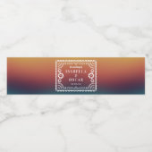 Verloop op zonneklep met foto's van Picado geïnspi Waterfles Etiket (Enkel label)