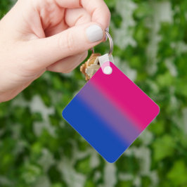 Verloop Regenboog Biseksuele Pride Vlag – Kleurrij Sleutelhanger