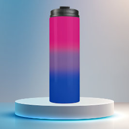 Verloop Regenboog Biseksuele Vlag Thermosbeker