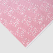 Verloop Roze Aangepaste Logo Tissuepapier (Detail)