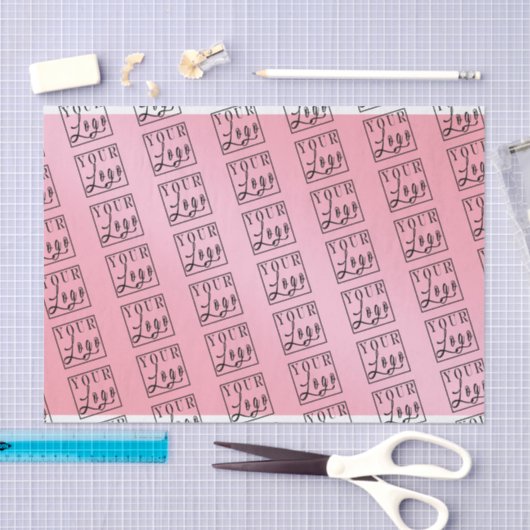 Verloop Roze Aangepaste Logo Tissuepapier (Craft)