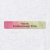 Verloop roze werknemer labels (Design 1)