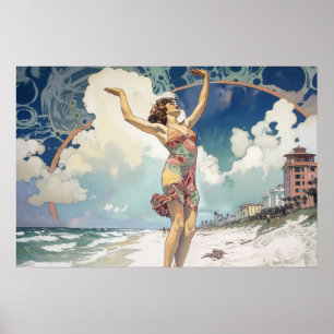 Verloop van de lente poster