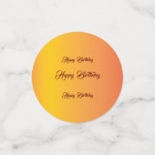 Verloop Verjaardag Viering Confetti (Kleine voorkant)