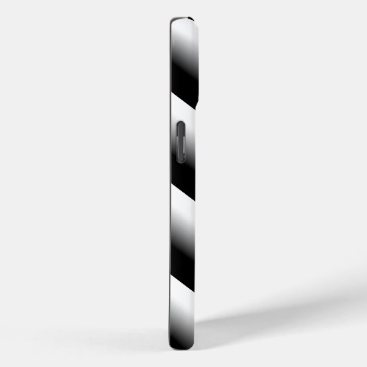 Verloop Zwart Grijs en Wit Strepen Case-Mate iPhone Case (Achterkant / Rechts)