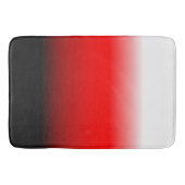 Verloop zwart, rood en wit badmat (Voorkant)