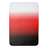 Verloop zwart, rood en wit badmat (Voorkant Verticaal)