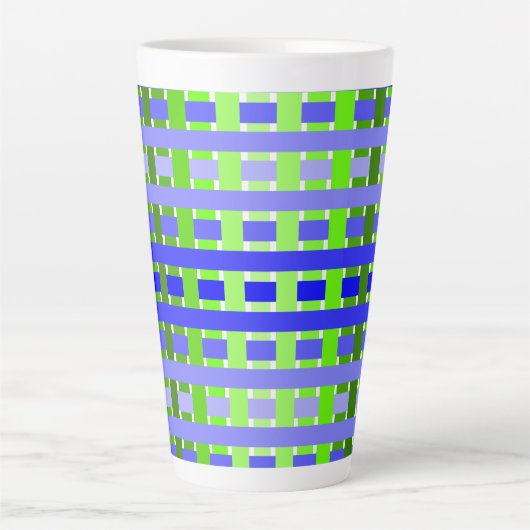 Verloopblauw Latte Mok (Voorkant)