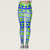 Verloopblauw Leggings (Voorkant)