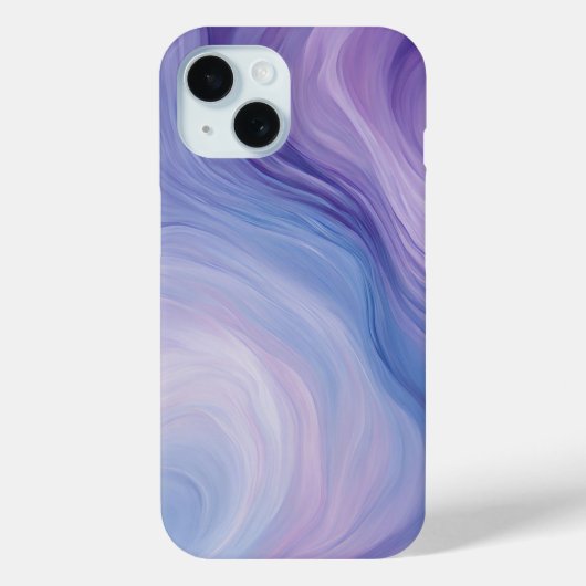 Verloopblauw, Paarse Abstracte Wavy Patroon Case-Mate iPhone Case (Achterkant)