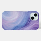 Verloopblauw, Paarse Abstracte Wavy Patroon Case-Mate iPhone Case (Achterkant (horizontaal))
