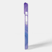 Verloopblauw, Paarse Abstracte Wavy Patroon Case-Mate iPhone Case (Achterkant / Links)