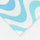 Verloopblauwe golven fleece deken (Hoek)