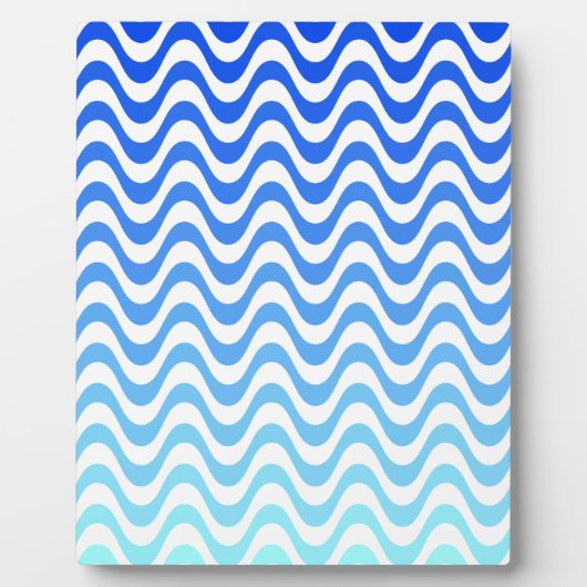 Verloopblauwe golven fotoplaat (Voorkant)