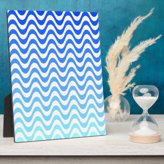 Verloopblauwe golven fotoplaat (Zijkant)
