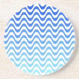 Verloopblauwe golven zandsteen onderzetter