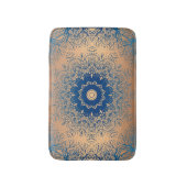 Verloopbruine bronzen zijdevormig sierdeksel badmat (Voorkant Verticaal)