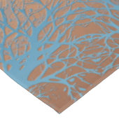 Verloopbruine bronzen zijdevormig sierdeksel tafelkleed (Gekanteld)