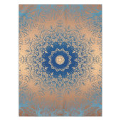 Verloopbruine bronzen zijdevormig sierdeksel tafelkleed (Voorkant)