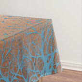 Verloopbruine bronzen zijdevormig sierdeksel tafelkleed (Voorbeeld)