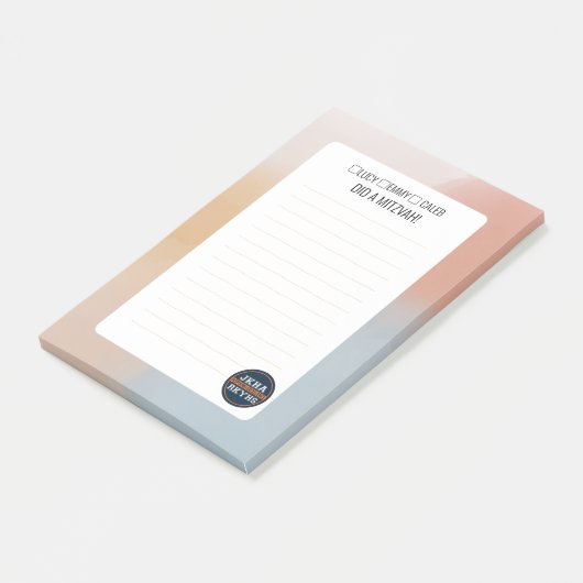 Verloopcontrolelijst Post-it® Notes (Schuin)