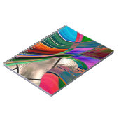 Verloopgebogen strepen en metaalschuim, over... notitieboek (Linkerzijde)