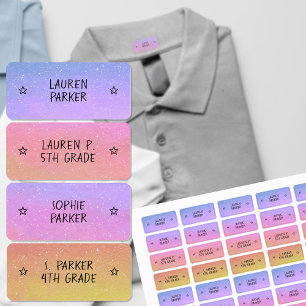 verloopkleur gecodeerde sterrennaam kleding labels