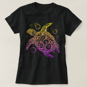Verloopkleur Zee - Schrootschildertekening, Zee sc T-shirt