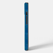 Verlooplijnpatroon 01.Green Blue BG Case-Mate iPhone Case (Achterkant / Links)