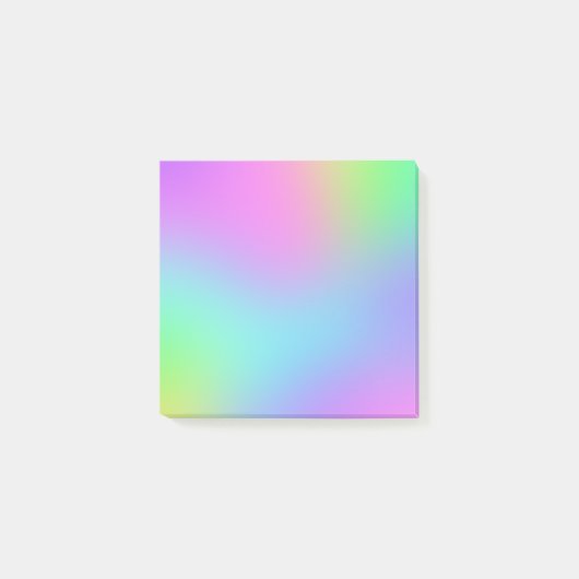 Verloopnotities kleurig pastel vervagen post-it® notes (Voorkant)