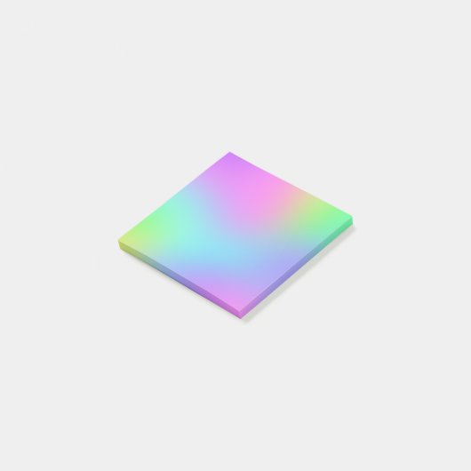 Verloopnotities kleurig pastel vervagen post-it® notes (Schuin)